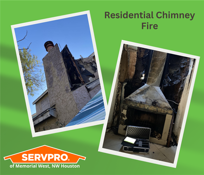 Residential Chimney Fire, Soot Damage, Fire Safety 