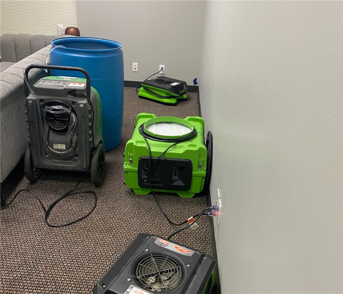 Commercial water damage, mold removal